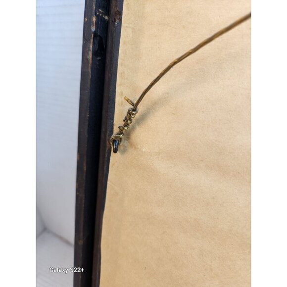 Vintage Framed Print Of Musicians Playing Instruments With Black Wooden Beaded F - Picture 9 of 12